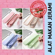 CUTLERY SET JERAMI | 3-IN-1 Cutlery SET | PORTABLE CUTLERY SET | CUTLERY SET JERAMI