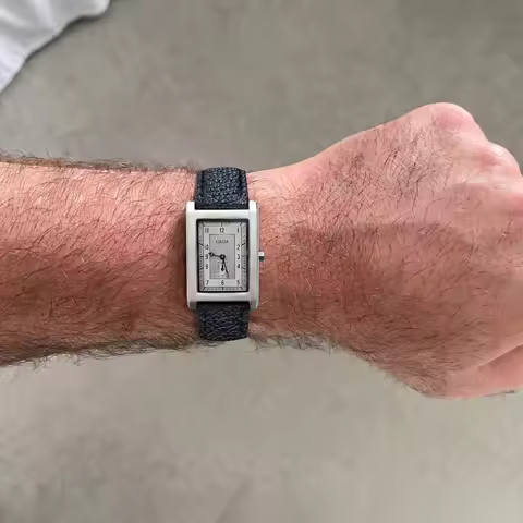 CILOA Men's Retro Square Quartz Wristwatch, Business Casual Versatile Watch