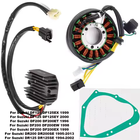 Motorcycle Regulator Rectifier Stator Coil Gasket for Suzuki DF125 DF125EX DF125EY DF200 DF200EX DR2
