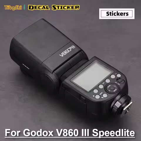 For Godox V860III V860 III Speedlite Cover Sticker for Godox V860IIIS V860IIIN V860IIIC Camera Flash