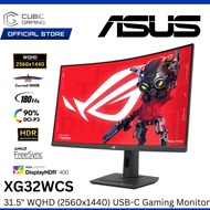 ASUS 31.5" ROG STRIX XG32WCS WQHD (2560x1440 @180Hz) USB TYPE-C CURVED VA PANEL LCD GAMING MONITOR P