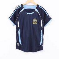 2006 Argentina Away Classic Season Retro Jersey No. 19 Messi No. 10 Riquelme Football Uniform 2025 G