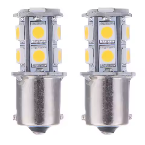 Warm White 1156 BA15S P21W R5W R10W 13-SMD RV LED Interior Light Turn Signal Bulbs 1141 12V 24V Fog 