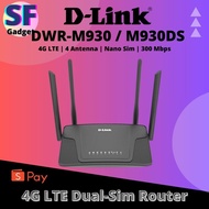 D-Link DWR-M930 Series N300 4G LTE Sim Card Router - DWR-M930 / DWR-M930DS