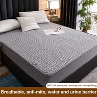 DreaME New mattress cover waterproof bed cover ng kama Quilted Cotton Mattress Pad Fitted Bed Sheet 