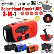 CHERRY3WK Emergency Radio, Multifunctional with LED Flashlight  Radio, FM AM WB NOAA 600mAh Hand Cra