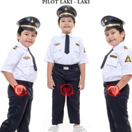 CHD Baju Profesi Pilot Seragam Profesi Anak Karnaval 17 Agustus