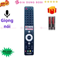 Remote điều khiển tivi SHARP Mã 07 GB326WJNA Giọng nói điều khiển TV SHARP internet - Tặng kèm pin -