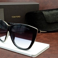 Tom FORD Tom Large Frame Metal Edged Cat Eye Sunglasses Women's Outdoor Casual Sunglasses Sunglasses