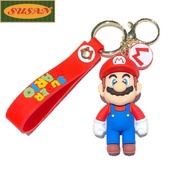 SUSANS Doll Pendant Keychain,  Cartoon  Action Figure Model,  Jewelry Luigi Bowser Kids Gift Couple 