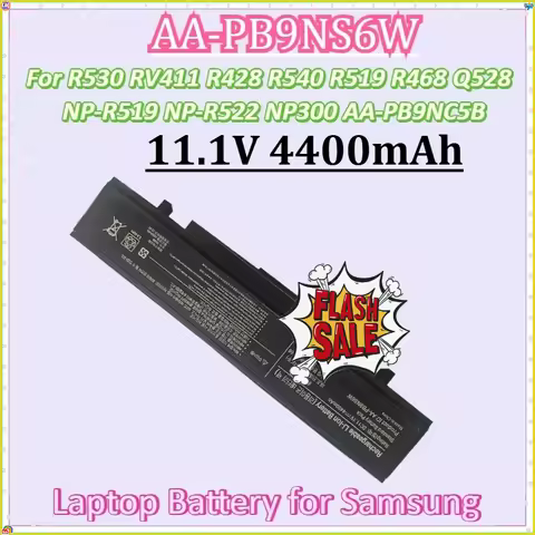 For Samsung R530 RV411 R428 R540 R519 R468 Q528 NP-R519 NP-R522 NP300 AA-PB9NC5B New AA-PB9NS6W 11.1