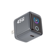 45W GaN PD Fast Charger USB C Wall Charger with Digital Display Type C Adapter for iPhone 15 Samsung