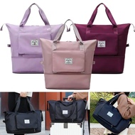 Korean Style Foldable Extended Women Travel Bag Multi Compartment Beg Balik Kampung Beg Baju Duffel 