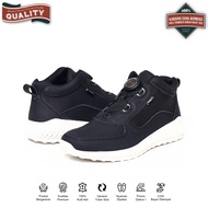 Bradleys Hero TP Sporty Black - Sepatu Kulit Sneakers Casual Pria Tali Putar