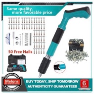 Manual Steel Nails Gun Concrete Rivet Tool Steel Rivet Gun Tufting Wall Wire Puncher (Free 47 nails)