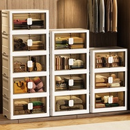 45-55CM Rental Room Storage Box Folding Wardrobe Storage Cabinet Storage Box Anti-dust Sundries Stor