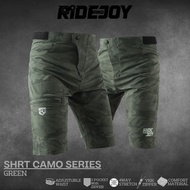 Shrt CAMO SERIES (green) - Men's premium Bike Sports pants RIDE AND JOY short pants stretch MTB DOWNHILL ALL MOUNTAIN ENDURO GRAVEL