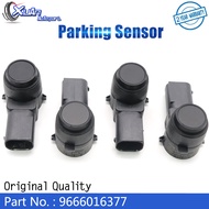 XUAN 4pcs Black PDC Parking Sensor Bumper Reverse Assist 9666016377 For Citroen Peugeot C4 C5 C6 307 308 407 2000-2014