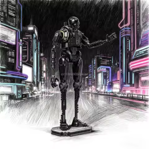 2025 New K-2SO safety robot building blocks building blocks assembly toys children boys Christmas gi