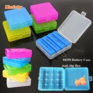 UMISTY Battery , Plastic Coloful 18650 Battery Box,  Anti-slip 4 AA AA Battery Box 18350 Battery Hol