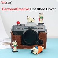 Cartoon Hot Shoe Cover For Canon R50 R10 Nikon ZF Z30 ZVE10 Sony Fuji XS20 XS10 camera Cute Cat