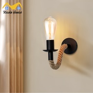 《SG》Wall Lamp Modern Nordic Wall Lights Scones Bedside Retro Wall Light Home Decor Lamp Simple Wall Mounted Lamp