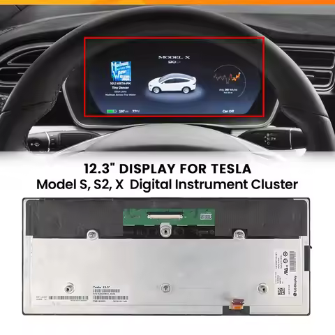 Original 12.3 Inch LCD For 2014 Tesla Model S Model X Car Industrument Parts Panel LA123WF1-SL01 LA1