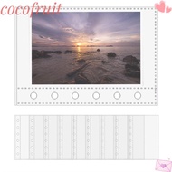 COCOFRUIT Card Protector Sleeves, A7  A7 Binder Pages, 6-Ring Inner Page Card Binder