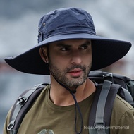 YQCartelo Crocodile Men's Outdoor Camping Hat Mountaineering Uv Protection Sun Hat Sun-Proof Sun Summer Fisherman Hat PE