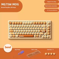 Akko MG75W ซาลาเปาสวรรค์ MOG 75% คีย์บอร์ดแบบกลไกไร้สายแบบถอดเปลี่ยนได้คีย์บอร์ดเล่นเกมตามต้องการ