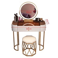 Nordic light luxury dressing table bedroom modern minimalist small apartment net red ins makeup table retractable storage cabinet one