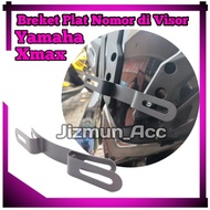 Yamaha XMAX OLD XMAX CONNECTED Number Plate Bracket Nopol Bracket On Visor