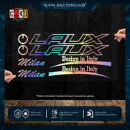 Laux Cutting Sticker Variasi Sepeda Lipat Gunung Olah Raga Outdoor Frame Stiker Striping Bike