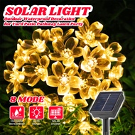 15M Solar Rose Lights  lampu raya Solar Waterproof String Lights For Outdoor Garden Decor Fairy Ligh