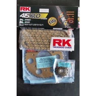 Y15 FZ150💯Original RK RKM GS 415 ERO KLO ORING GOLD CHAIN GS415 Y15ZR Y15 Y16 Ysuku sprocket rantai 