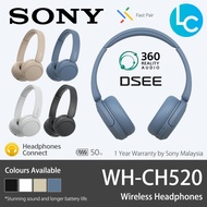 Sony Original WH-CH520 Bluetooth On-Ear Headphones with Swivel design Voice assistant USB Type-C