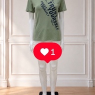 HIJAU [NEW STOCK] PRELOVED LIKE NEW GIORDAN0 GREEN TRUST YOURSELF T-SHIRT