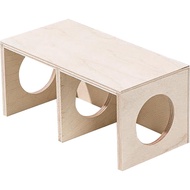 Ruang Persembunyian Hamster, Rumah Kayu 2 Ruang Habitat Hamster, Bilik Kayu Hamster, Terowong Kayu H