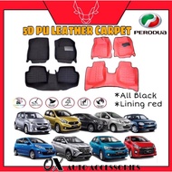 ⚡️11.11 SALES✨ PERODUA 5D Carpet Car Floor Mat Ativa Axia Bezza Myvi Aruz Alza Viva Kelisa Lapik Kak