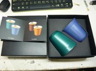 全新 NESPRESSO PIXIE Lungo 雙色咖啡杯組 不鏽鋼斷熱