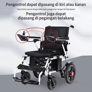 Kursi Roda Lipat Aluminium Elektrik Multifungsi Untuk Lansia