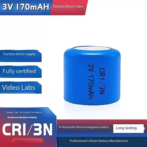 1-10PCS 3V CR1/3N 170mAh Lithium Battery Cells 3V CR-1/3N CR13N M6 M7 DL-1/3N CR1/3N high-discharge 