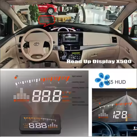 For Toyota Fortuner SW4 2005-2012 2013-2025 Car HUD Safe Drive Head Up Display Refkecting Windshield