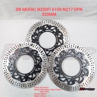 DISC BRAKE FRONT DISC DISC DISC MUFAC NINJA250 FI TYPE N217 SIZE 320mm BLACK/SILVER BLACK BLACK BLAC