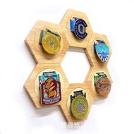 Medal Holder Display Hexagon Honeycomb Medal Display Stand Commemorative Display Rack