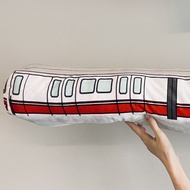 Nibbles by Nom Singapore Train Bolster Plush – Soft, Huggable, Collectible Series Transport Plush fo