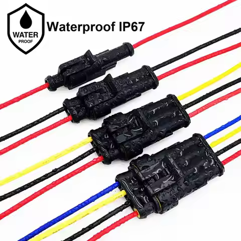 1/2pcs 16 AWG Waterproof Wire Connectors Automotive Electrical Connectors Quick Disconnect Wire Conn