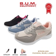 BUM Equipment Kasut Sukan Wanita B79218 / B79219 / B79220 Warna Fuchsia / Warna Biru / Warna Kelabu 