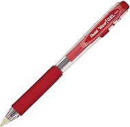 Pentel WOW! Gel Retractable Gel Pen 0.7mm Medium Line Red Ink, Box of 12 (K437-B)