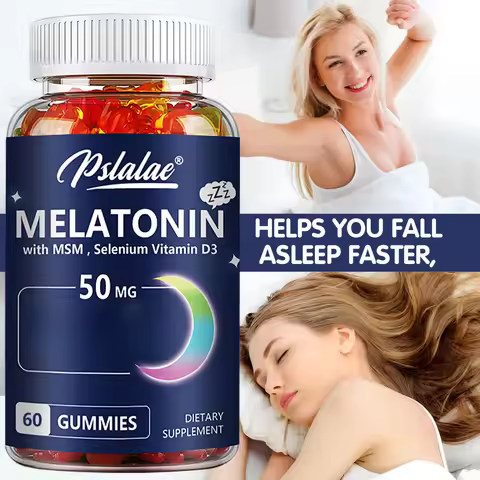 Melatonin Gummies 500mcg - Sleep Aid, Improve Sleep Quality and Support Deep Sleep - 60 Gummies